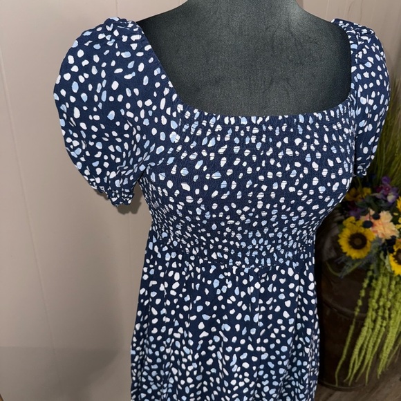 ROXY • Hello Petal Smocked Mini Dress - Picture 3 of 9